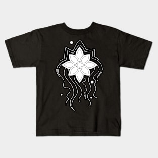 Endless Texture with Mustycal Cosmic Flowers Kids T-Shirt